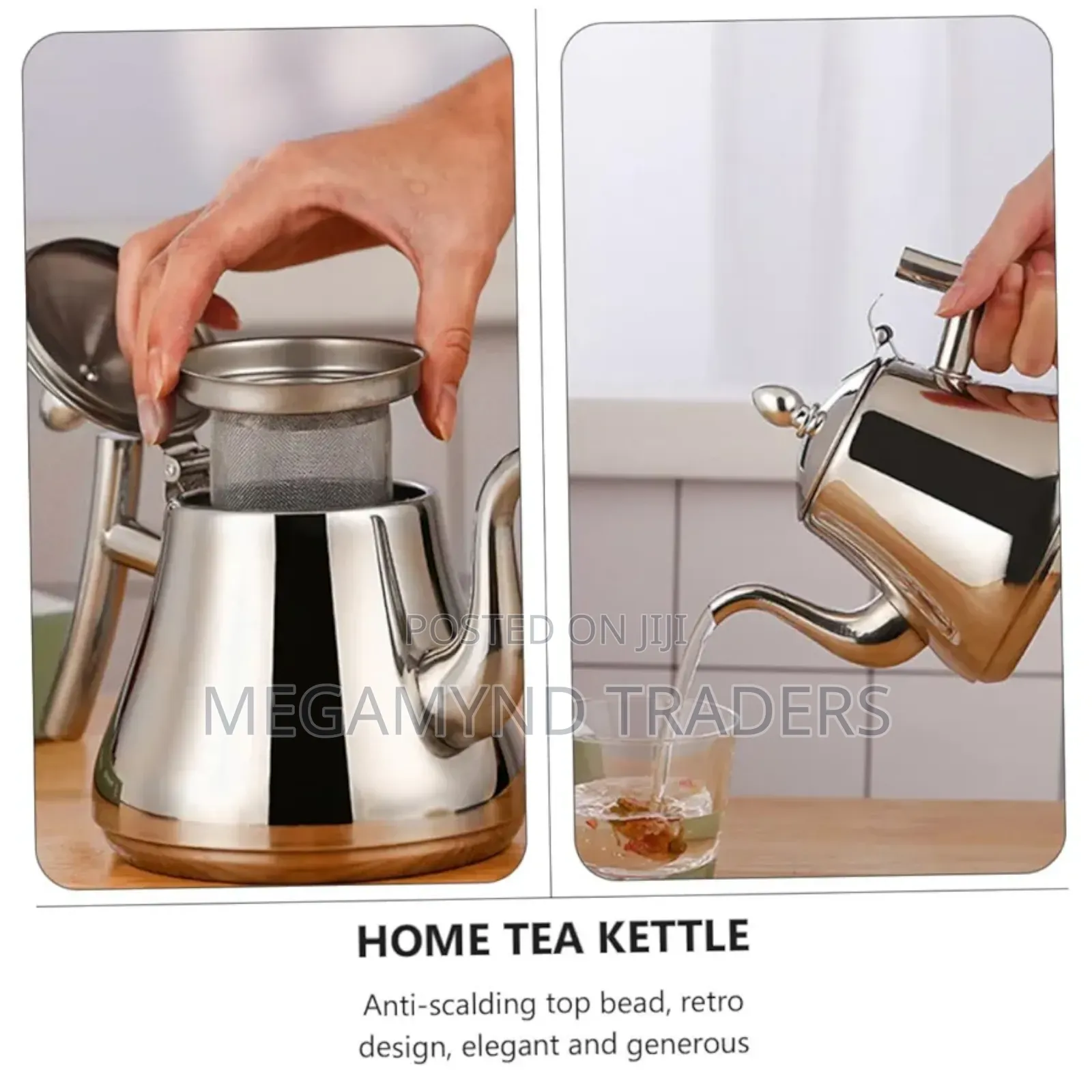 Stainless Steel Tea Kettle With Filter/Coffee Maker