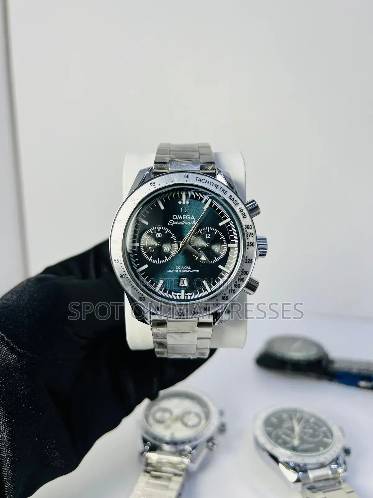 Classic Omega Speedmaster Watch With Stainless Steel.