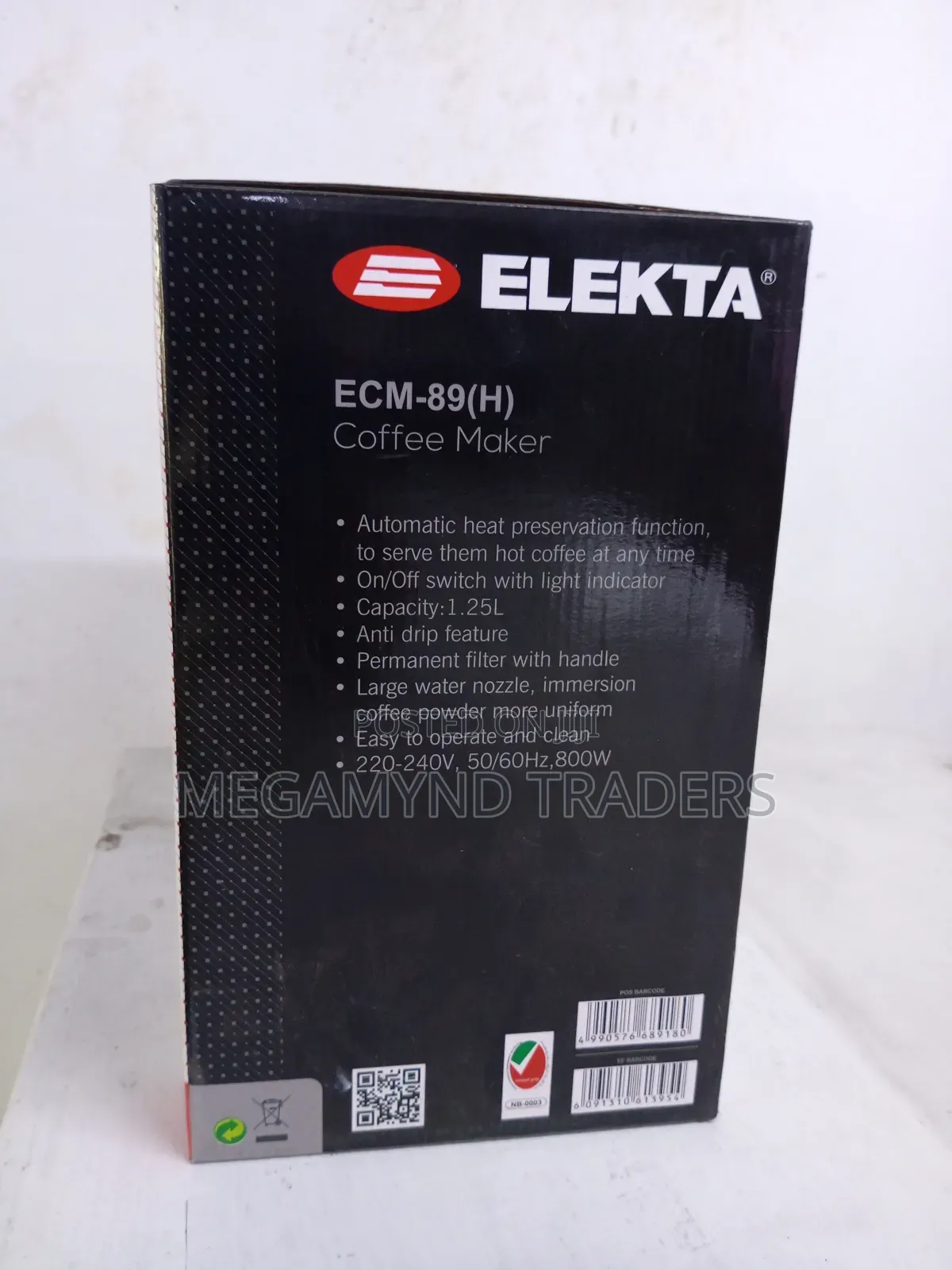 Electric Coffee Maker 1.2ltr / Elekta Coffee Maker