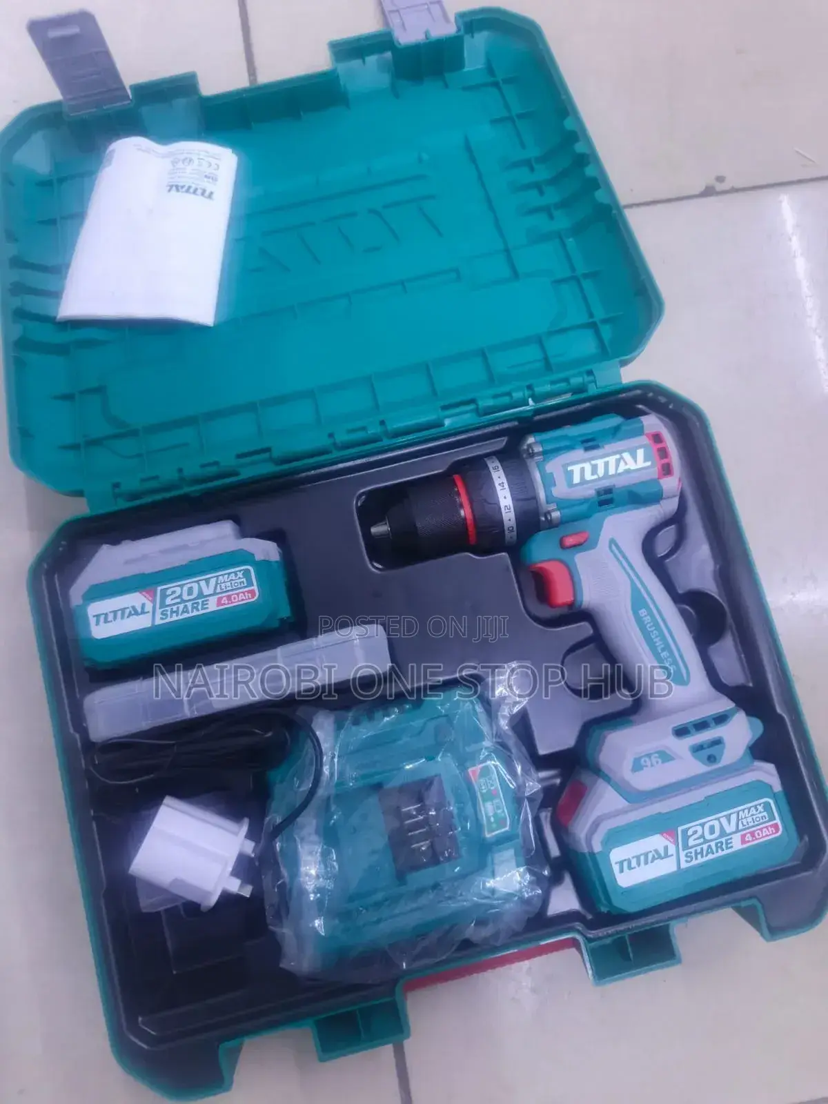20v Professional Drill With Batteries