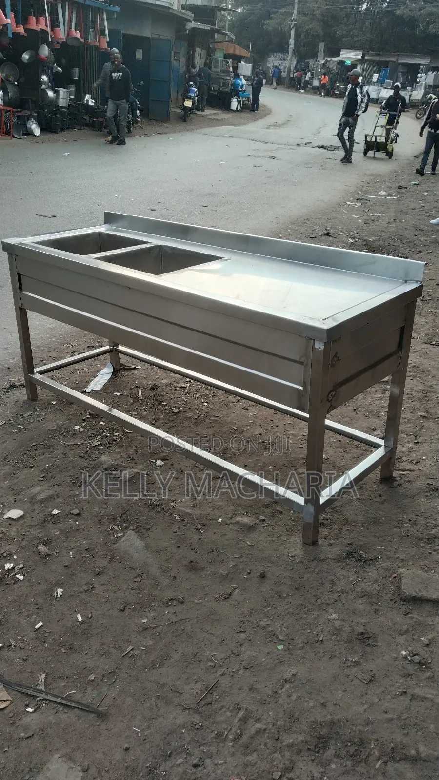 Commercial Double Sink With Large Working Space
