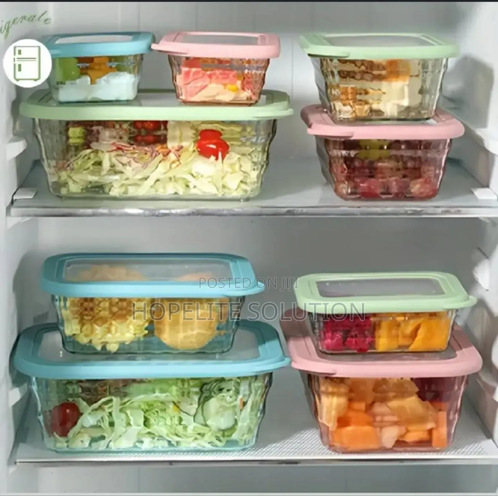 3in1 Acrylic Storage Containers Available in 3 Colours
