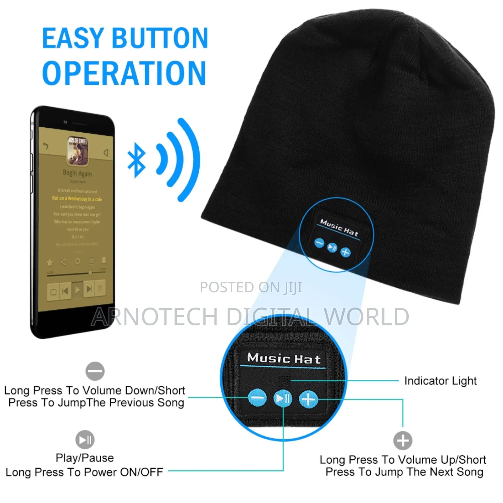 Leisure Bluetooth Music Hat