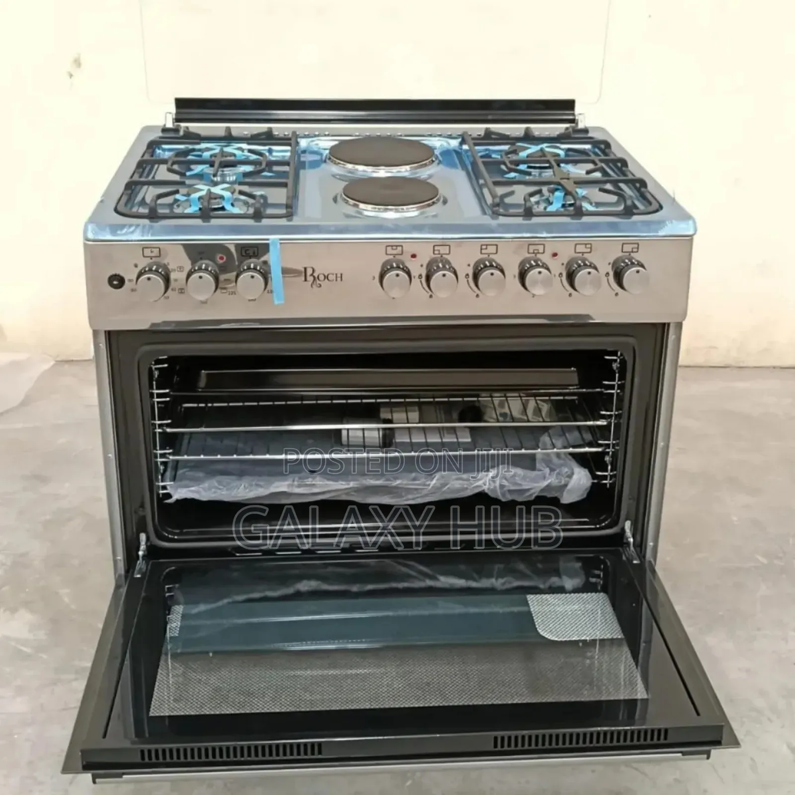 Roch Gas Cooker 90x60 Cm Model - Reck-9042-Ss 1.