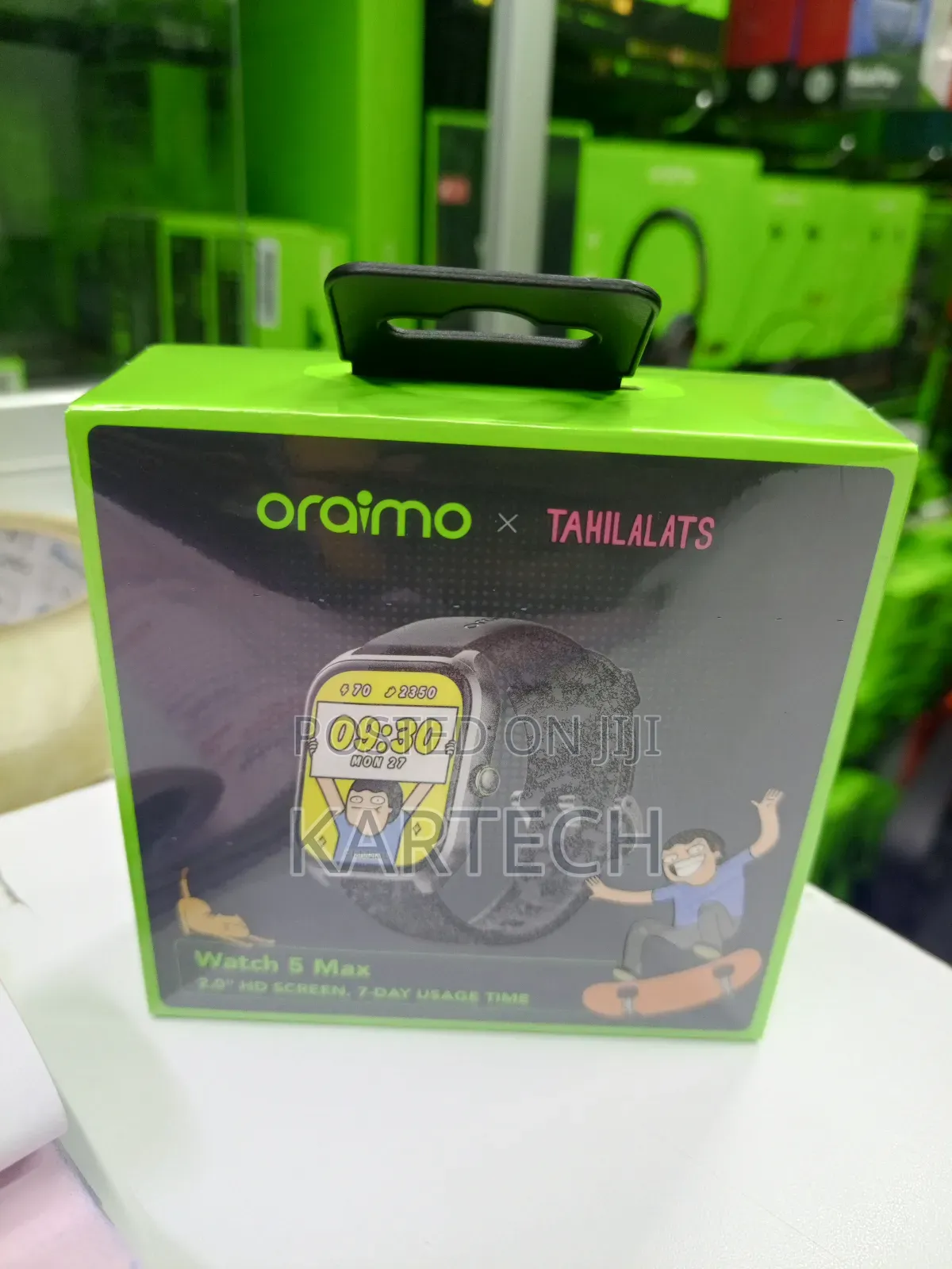 Oraimo Watch 5 Max – Stylish Big-Screen Smartwatch With Long Battery