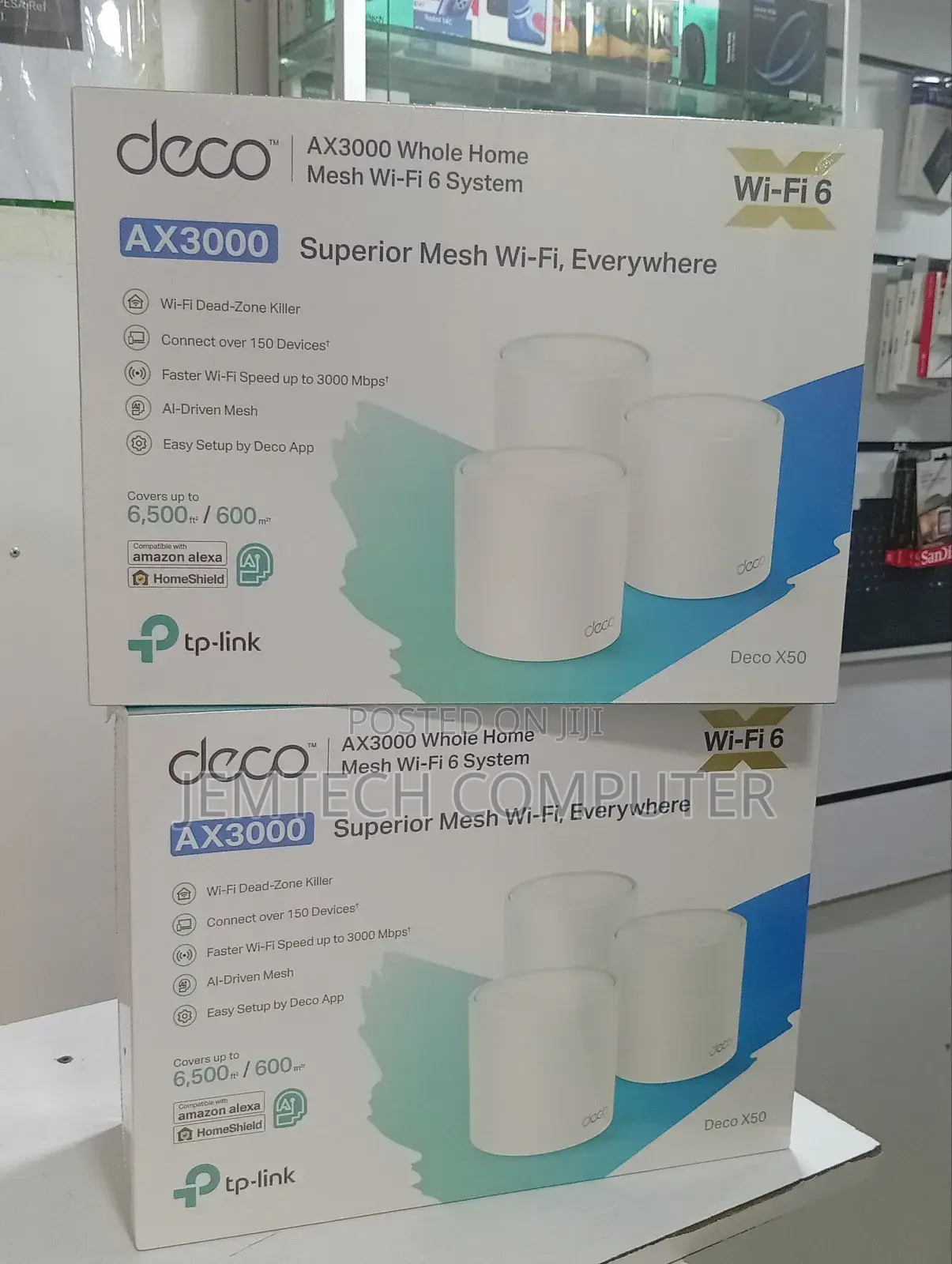 Tp-Link Ax3000 Deco X50 Whole Home Mesh 3 Pack Wifi 6 System