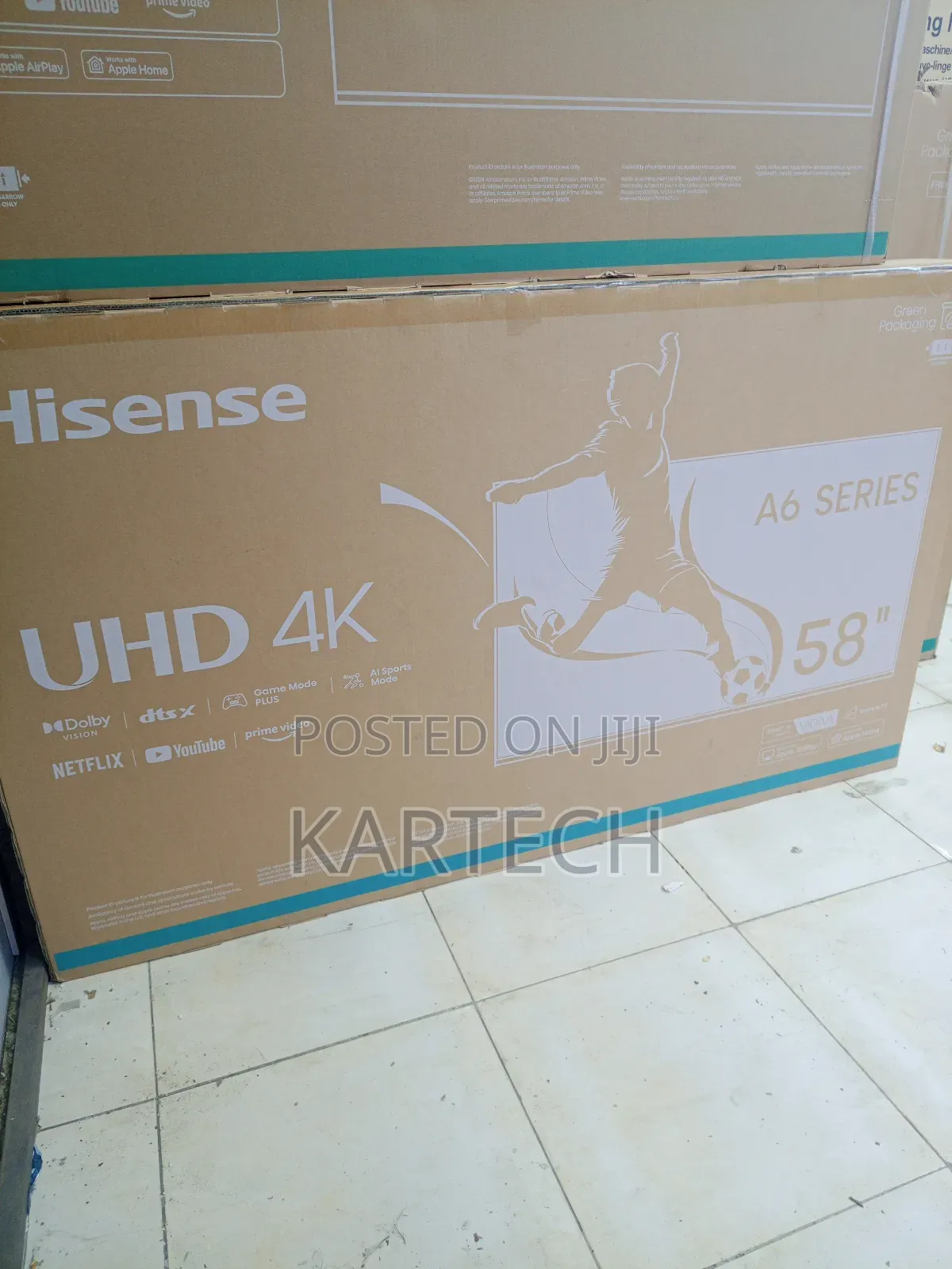 Hisense 58 Inch 58a6ken Uhd Led Smart Tv (Youtube, Netflix)
