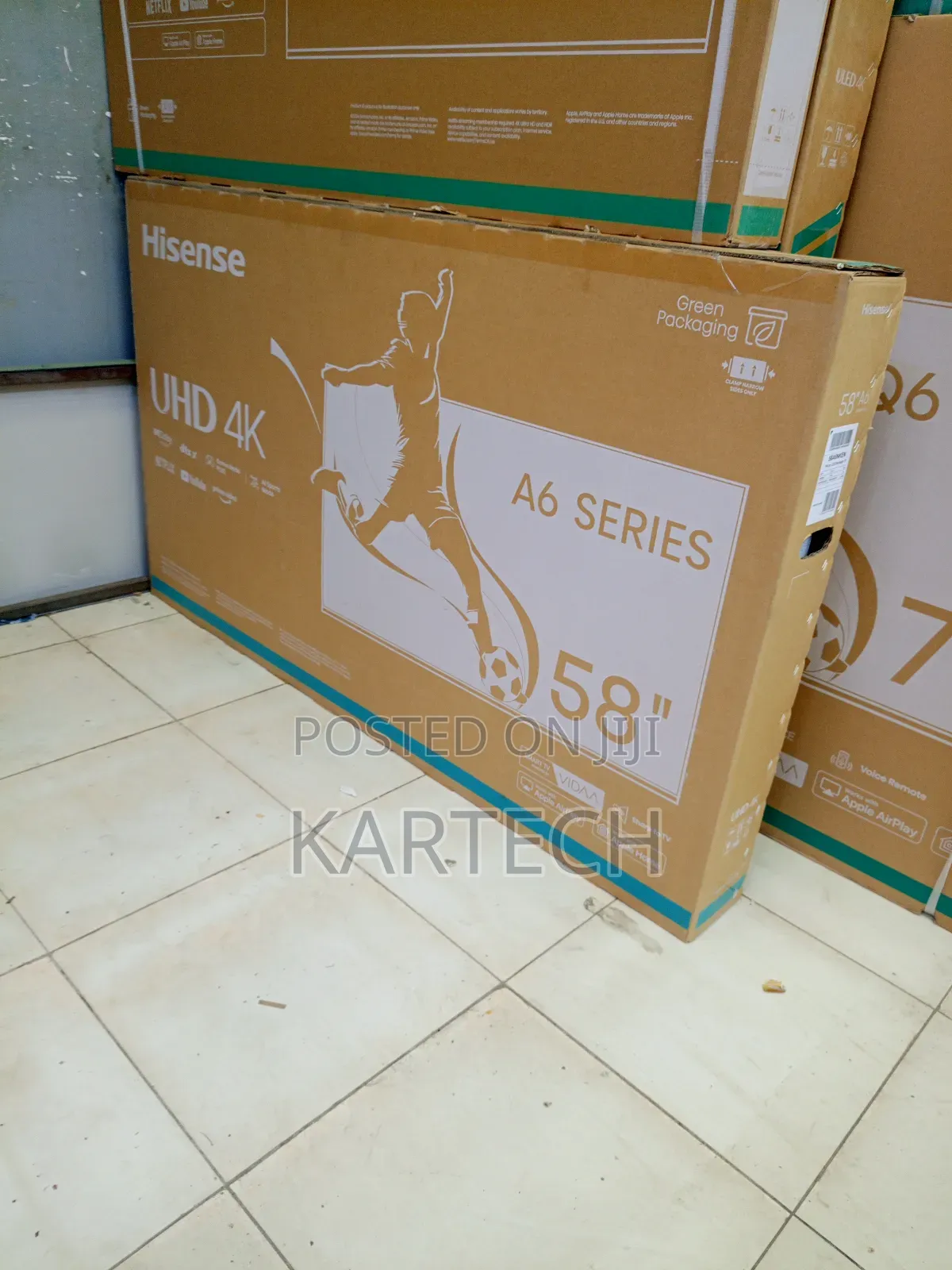 Hisense 58" 58a6n A6 Series Uhd Smart Frameless Tv Powered by Vidaa