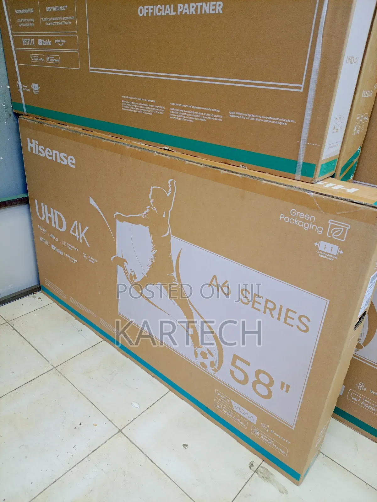 Hisense 58" 58a6n A6 Series Uhd Smart Frameless Tv Powered by Vidaa