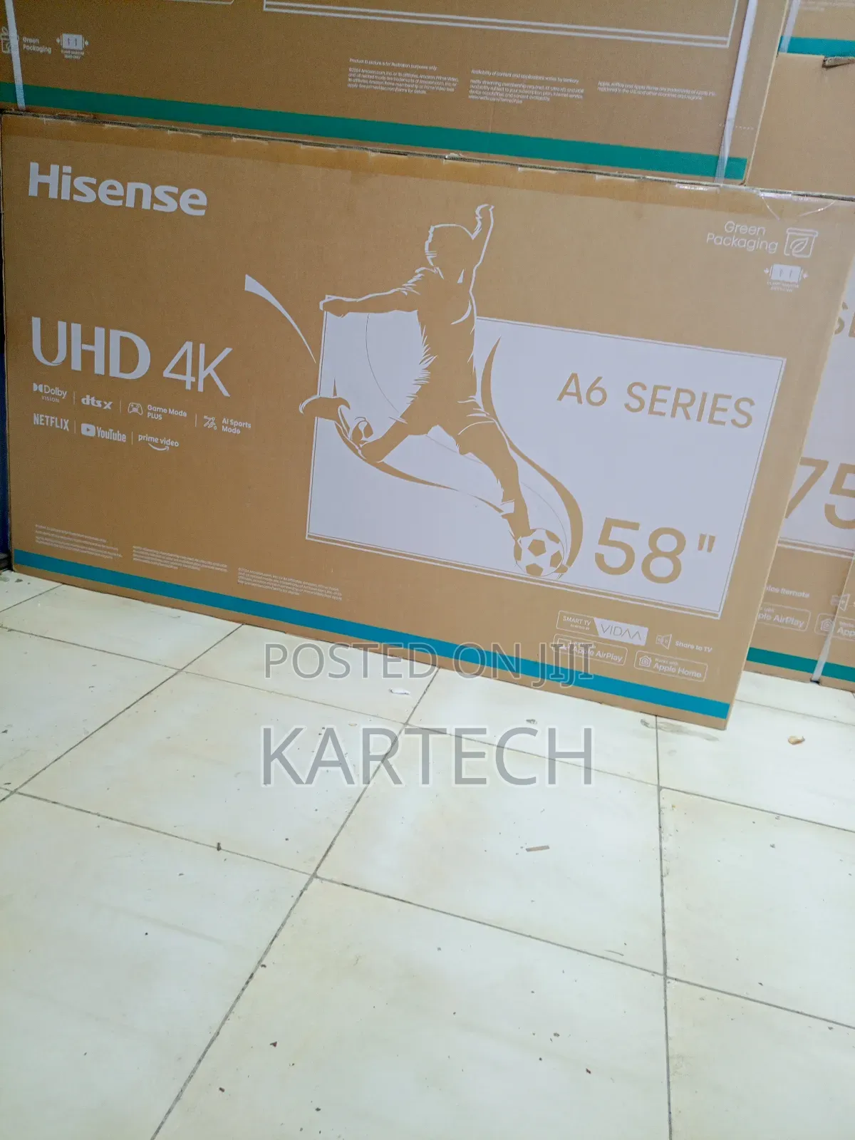 Hisense 58 Inch 58a6ken Uhd Smart Vidaa Os Tv