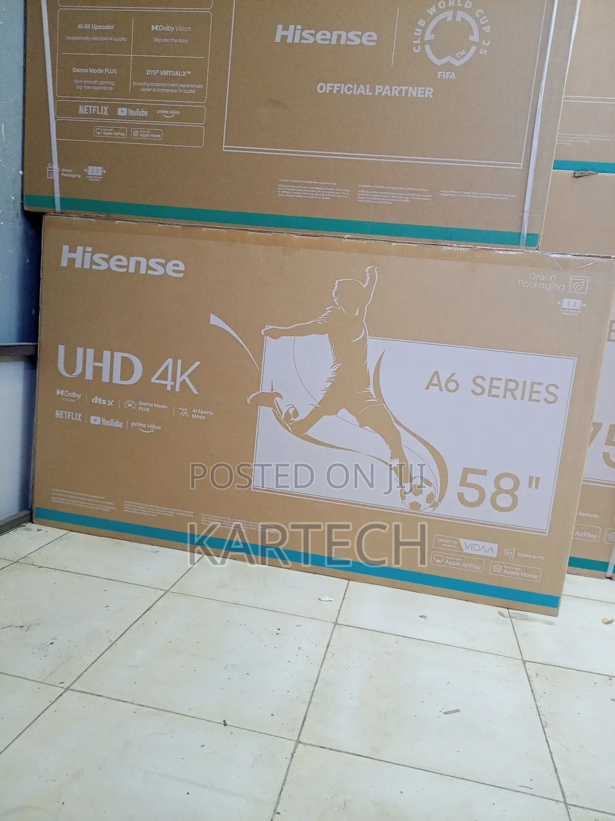 Hisense 58 Inch 58a6ken Uhd Smart Vidaa Os Tv