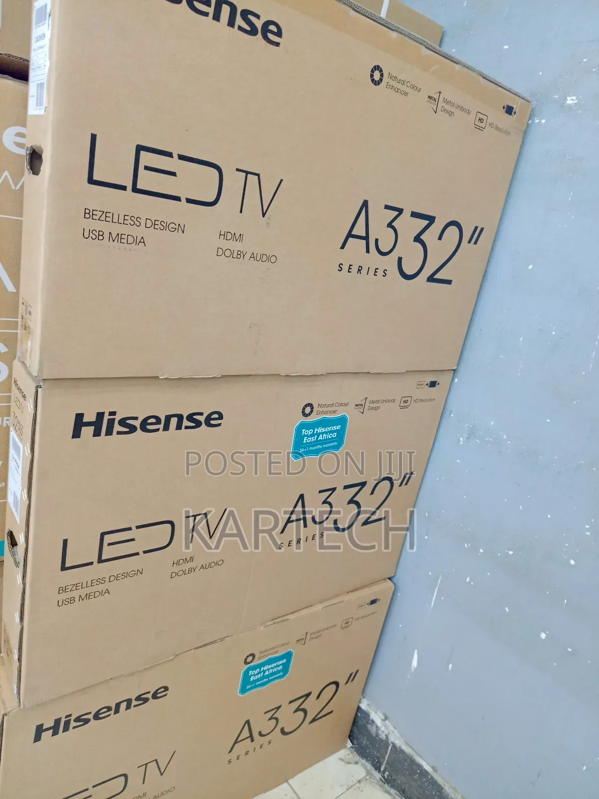 Hisense 32" A3 Series Frameless Digital Hd Led Tv Inbuilt Decoder