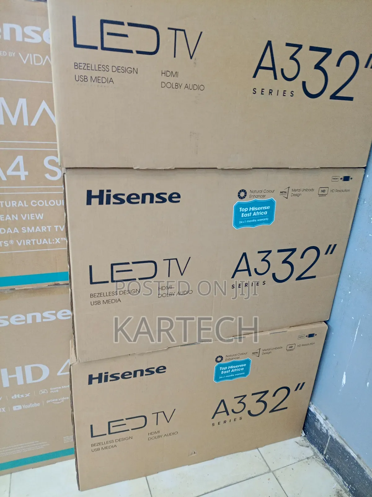 Hisense 32" A3 Series A3kken Frameless Digital Led Tv Inbuilt Decoder