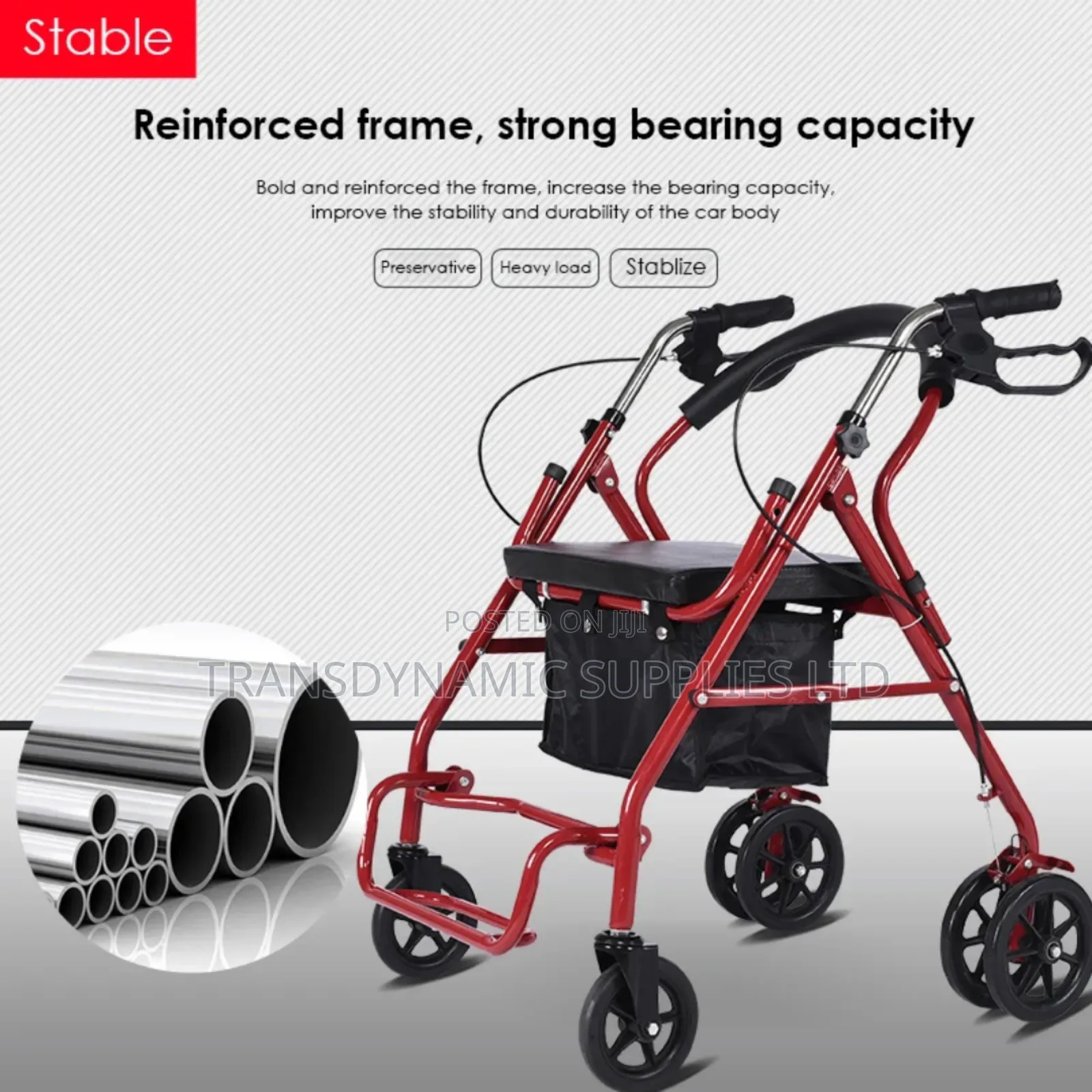 Foldable Rollator Walker