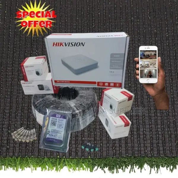 Hikvision 4 Channel DVR Security Kit With 4 Hd 2mp Cameras and HDD