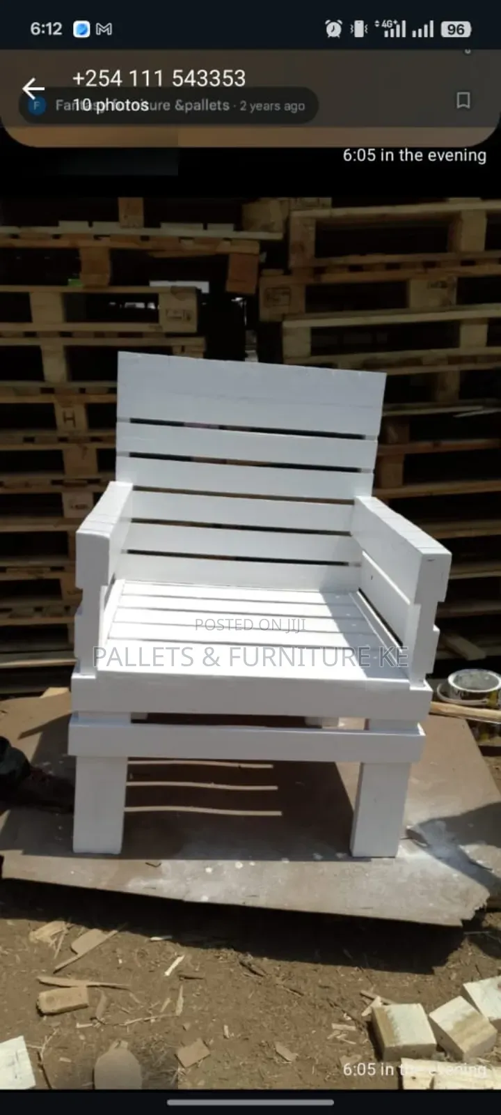 White Single Seat