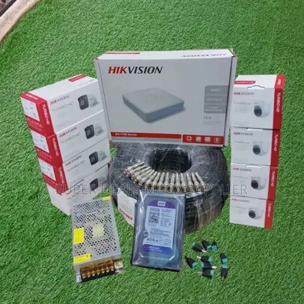 Hikvision 8 Camera 2mp 1080p Night Vision Security System With 500gb