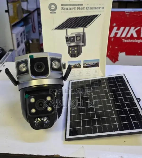 Dual Lens 4g Solar Camera 4mp Battery Powered Wireless 4g Solar Camera