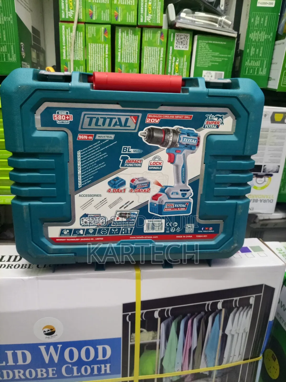 Total 20v 96nm Tidli20968 Brushless Cordless Impact Drill