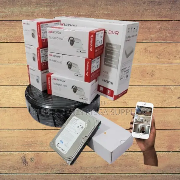 Hikvision 6 Cameras 1080p CCTV Kit 2mp Full Hd DVR Security System