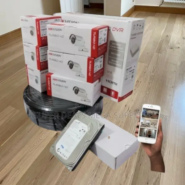 Hikvision 6 Cameras 1080p 2mp CCTV Security Kit With DVR System