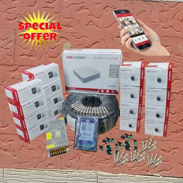 Complete 16 Hikvision 2mp 1080p CCTV Cameras System With DVR Set