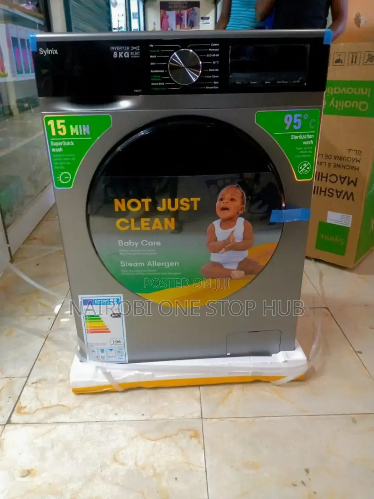 Synix 8kg Front Load Inverter Washing Machine