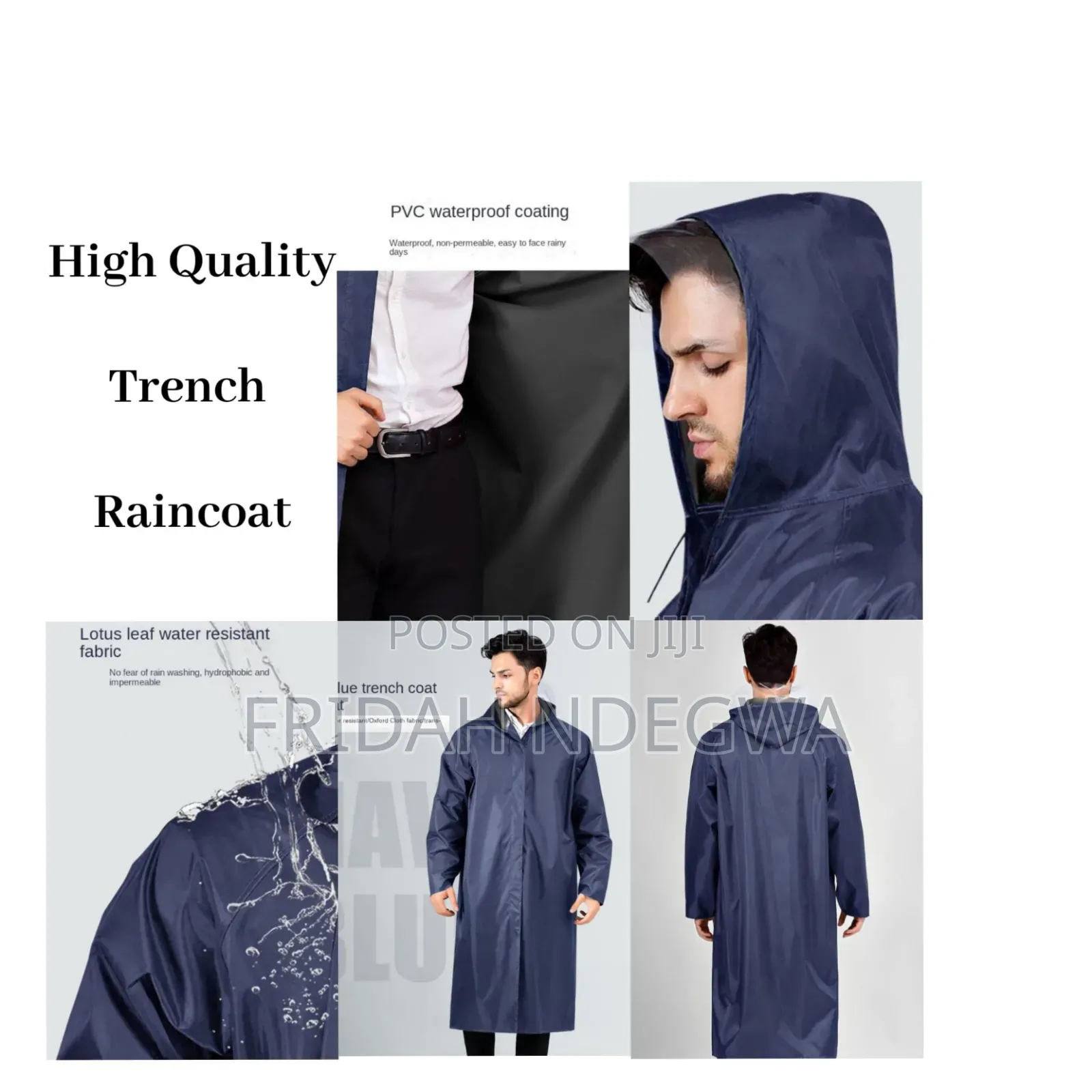 *Beat the Rains*
*High Quality Trench Raincoat*