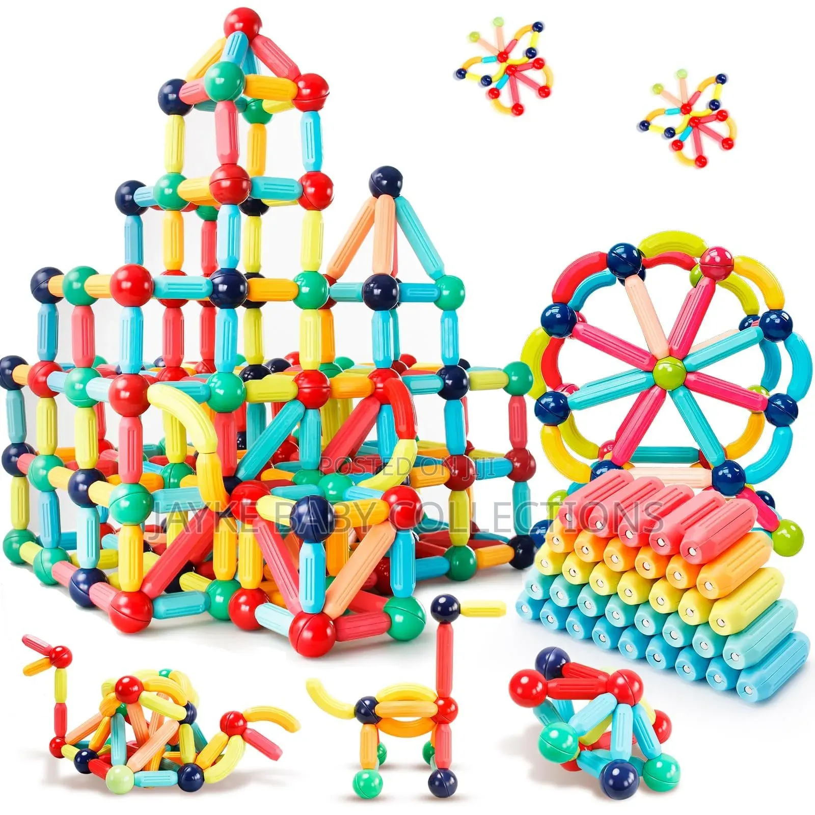 64pcs Magnetic Sticks Balls Building Set