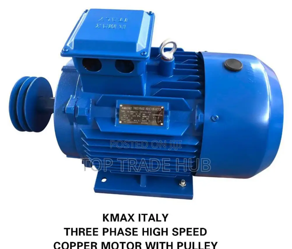 Heavy Duty King Max Italy 3 Phase Electric Motor 20hp With Pulley