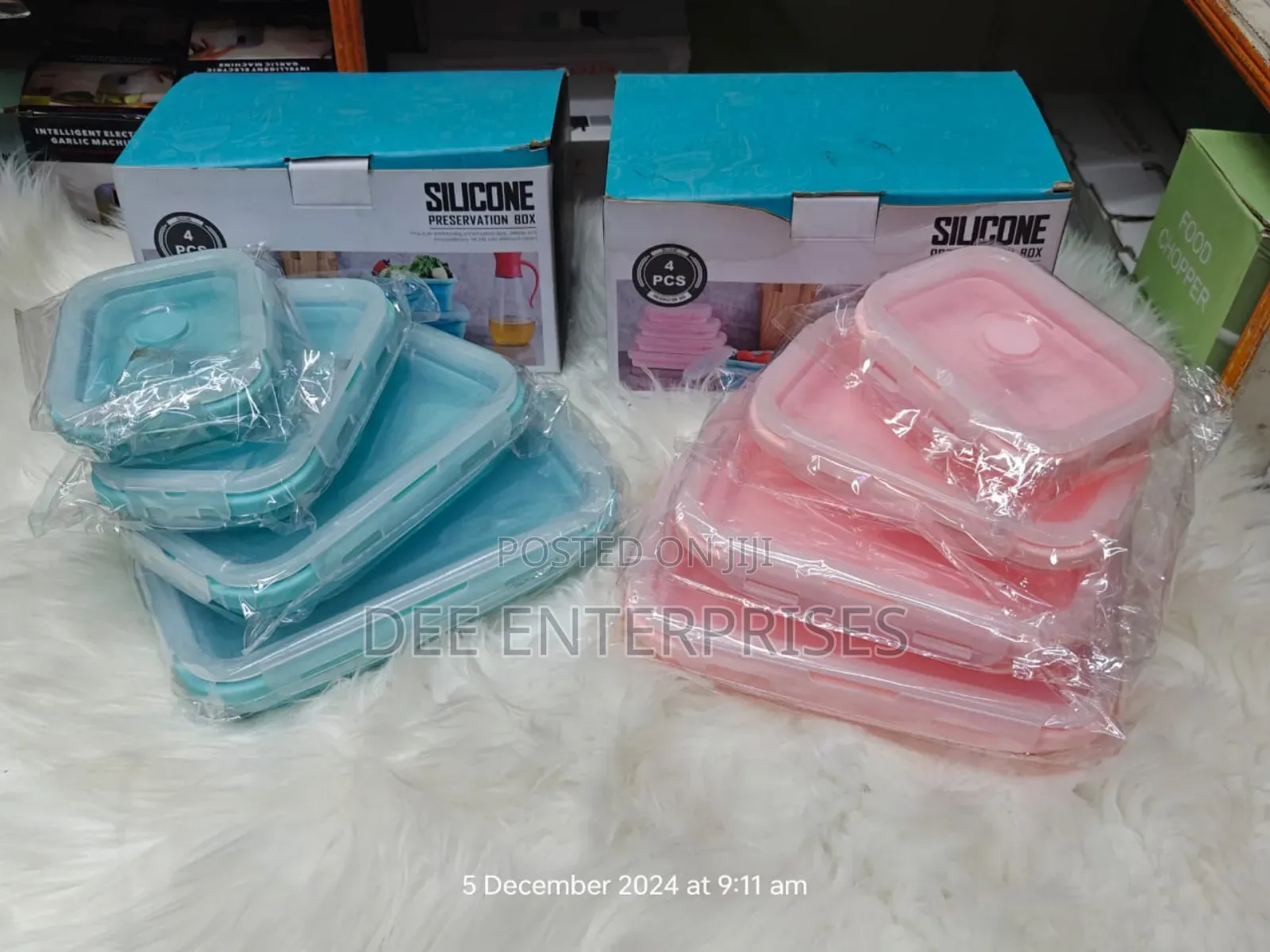 4 PCS Collapsible Silicone Food Container