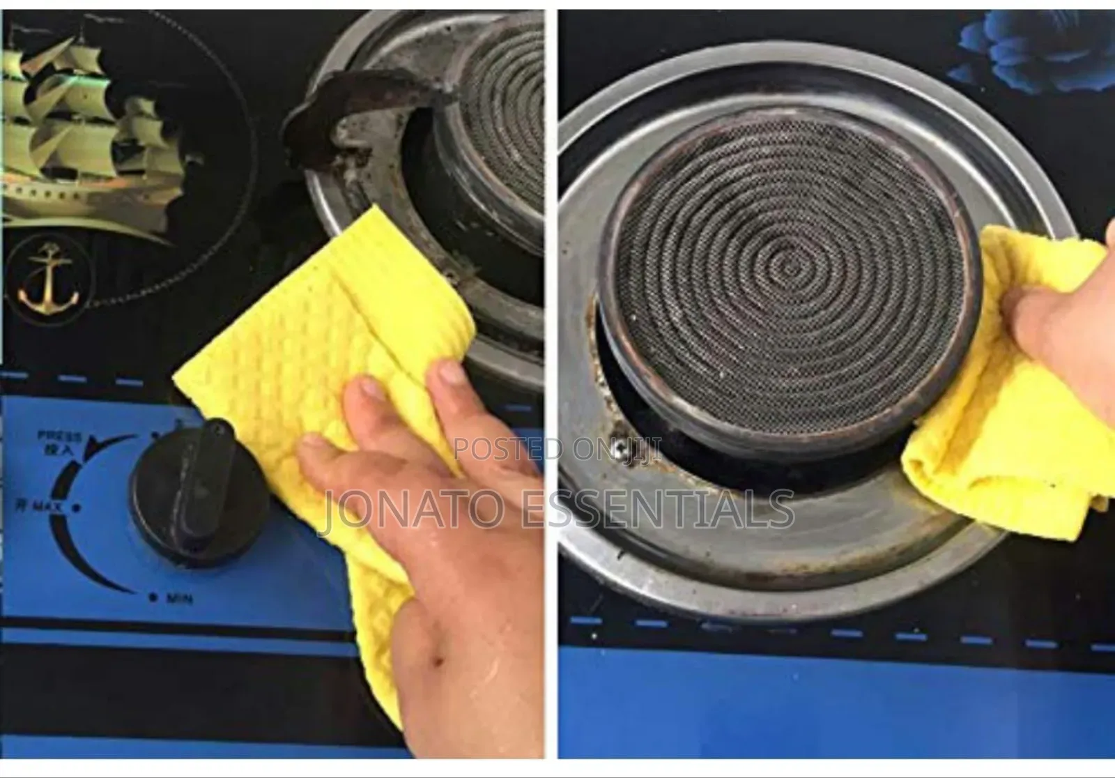 3pc Super Absorbent Cellulose Sponge Cleaning Cloths