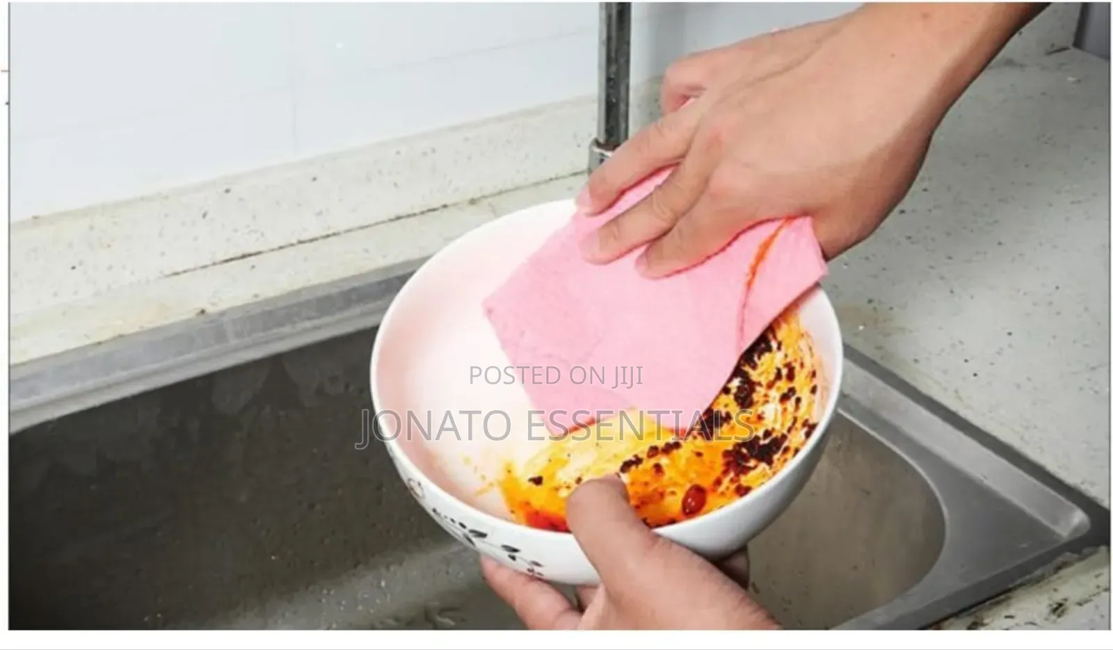 3pc Super Absorbent Cellulose Sponge Cleaning Cloths
