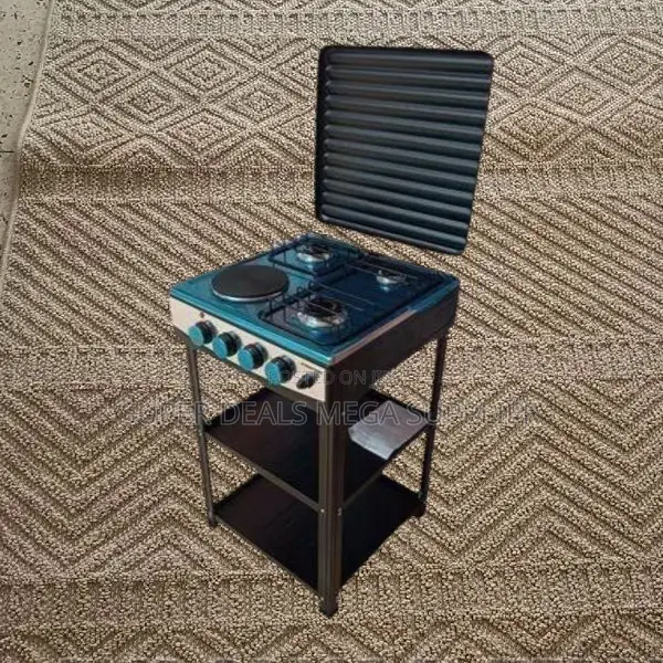 Eurochef 3 Burners Standing Gas Cooker With Sturdy Shelves for Storage