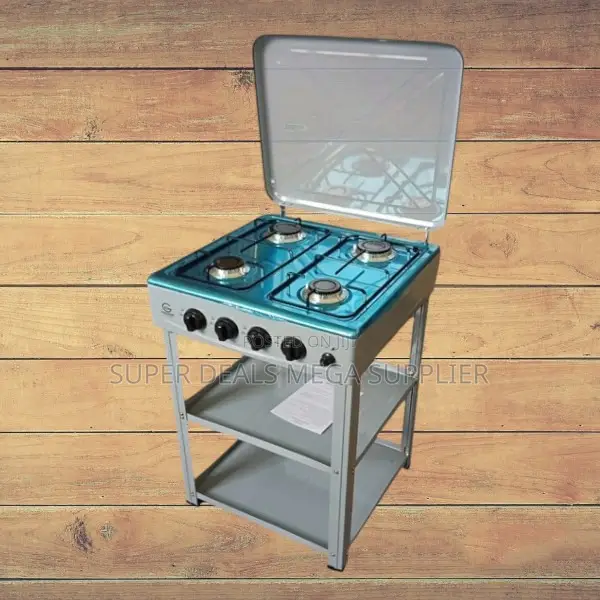 Eurochef Standing Gas Cooker With Sturdy Shelves Easy Cooking Solution