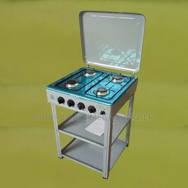 Eurochef Standing Gas Cooker With Shelves Stylish Compact Range