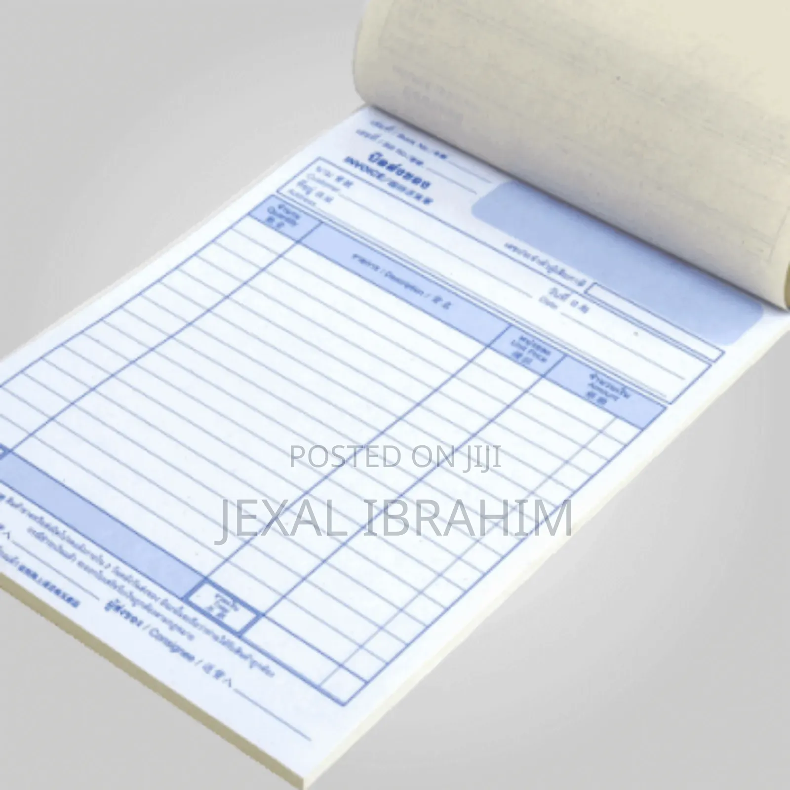 Receipt Book Making