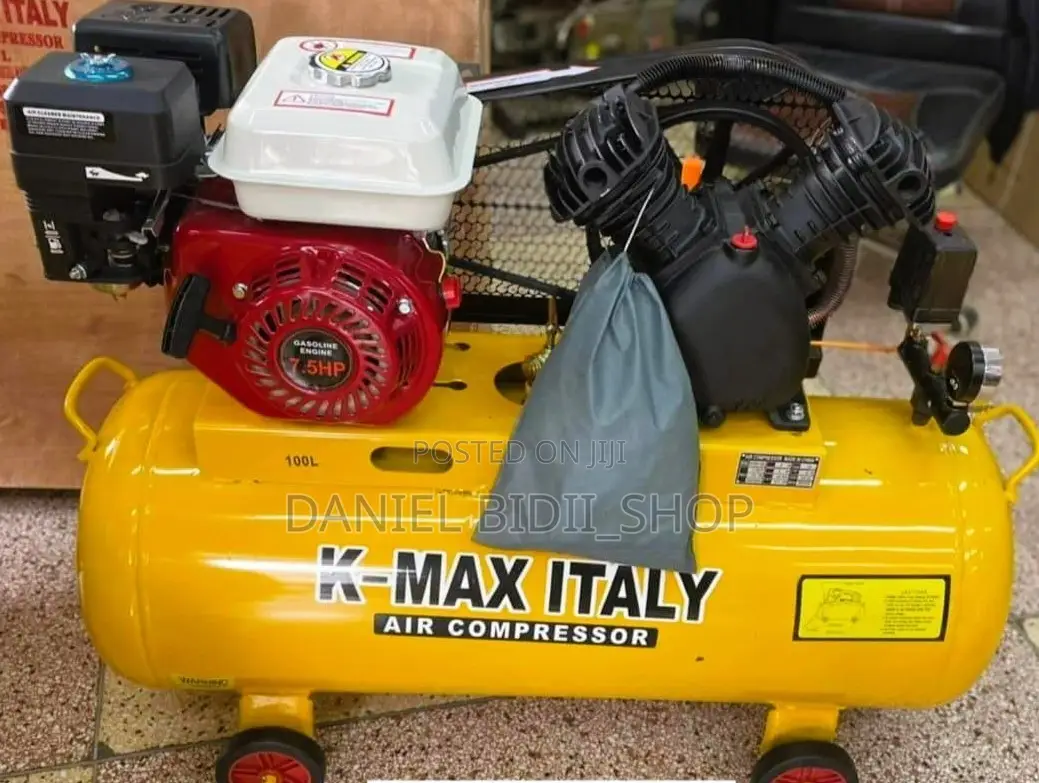 Petrol Engine Air Compressor 100ltrs 7.5hp Double Piston