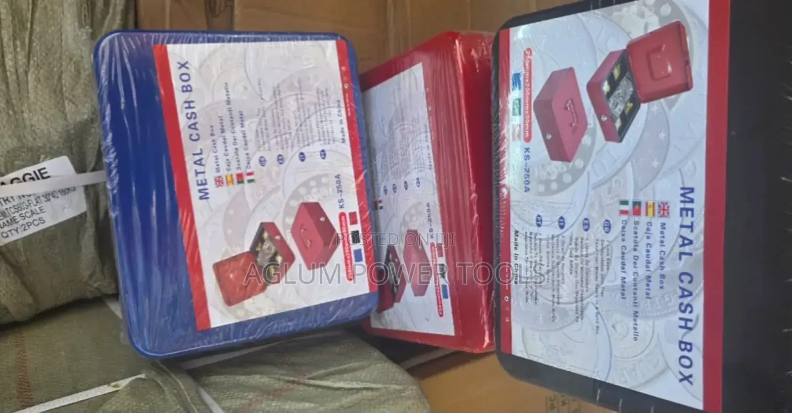 Metallic Cash Safe Box