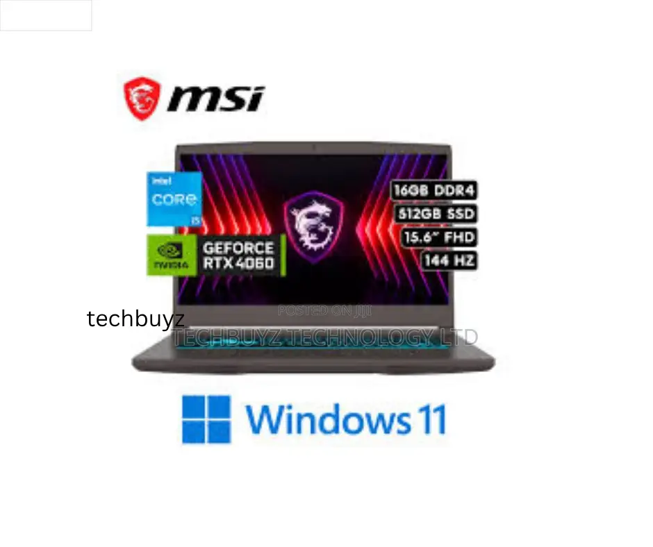 New Laptop MSI GF75 Thin 16GB Intel Core i5 SSD 512GB