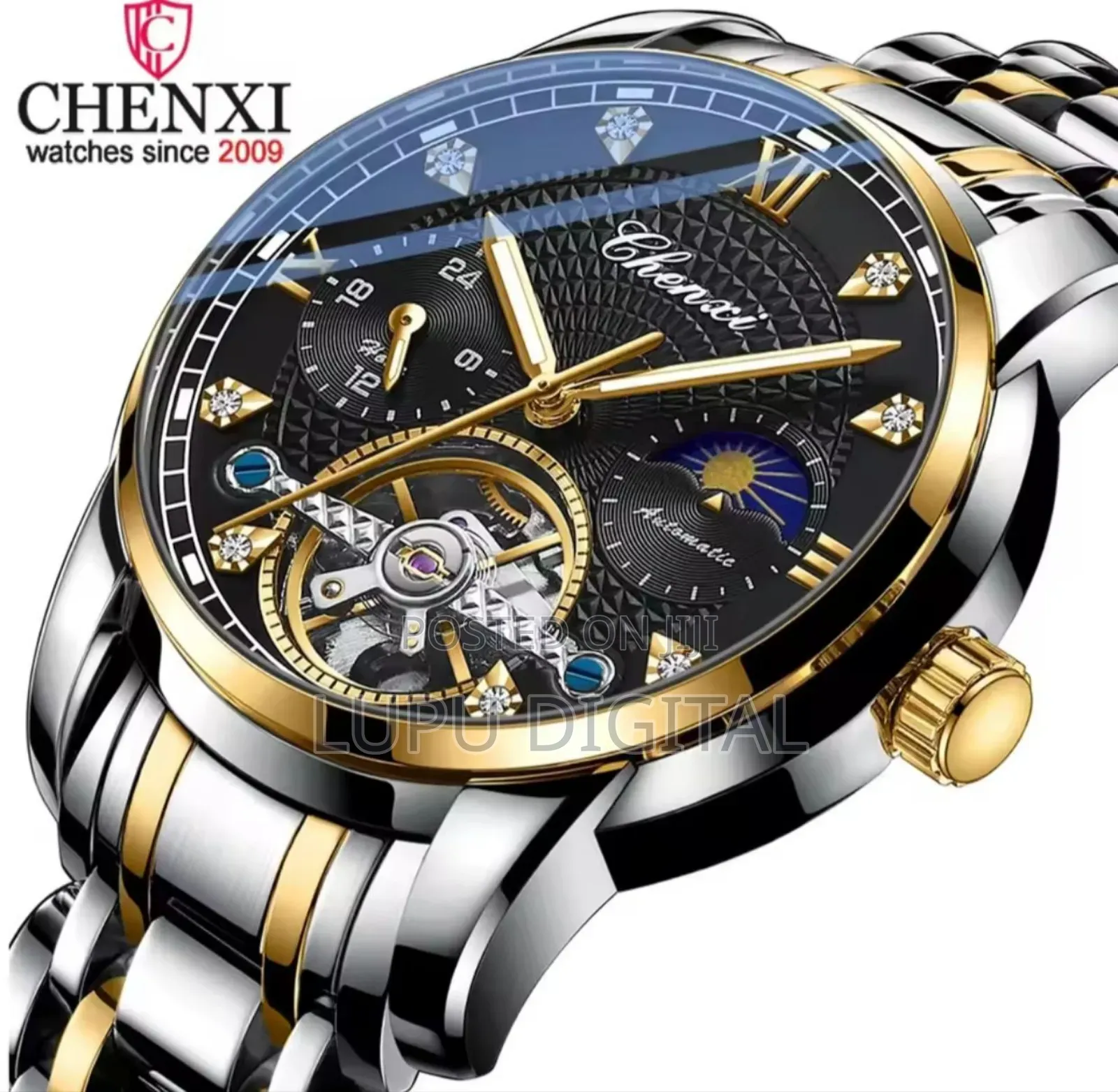 Chenxi Automatic Gents Watch Tourbillion Machine