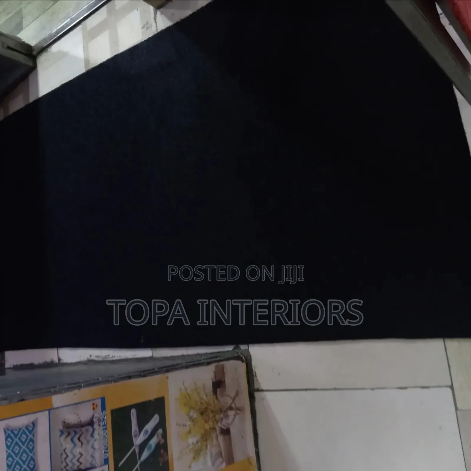 Black Easy to Clean Spaghetti PVC Antislip Rubber Coil Mats
