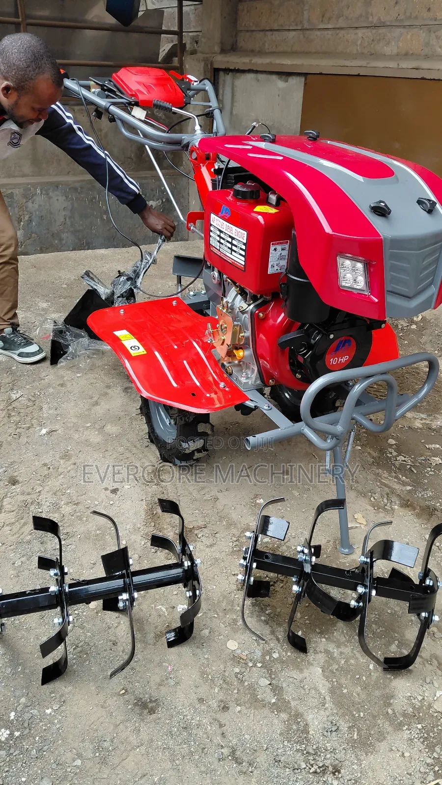 Jd Engine 10hp Aircooled Power Tiller With Accessories