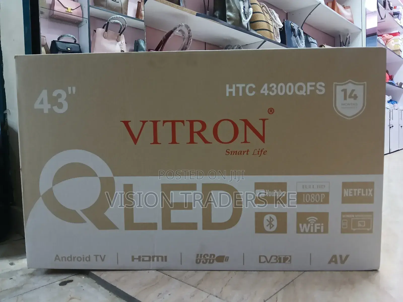 Vitron 43 Inches Qled Tv Vitron 43 Smart Android Frameless Qled Tv.