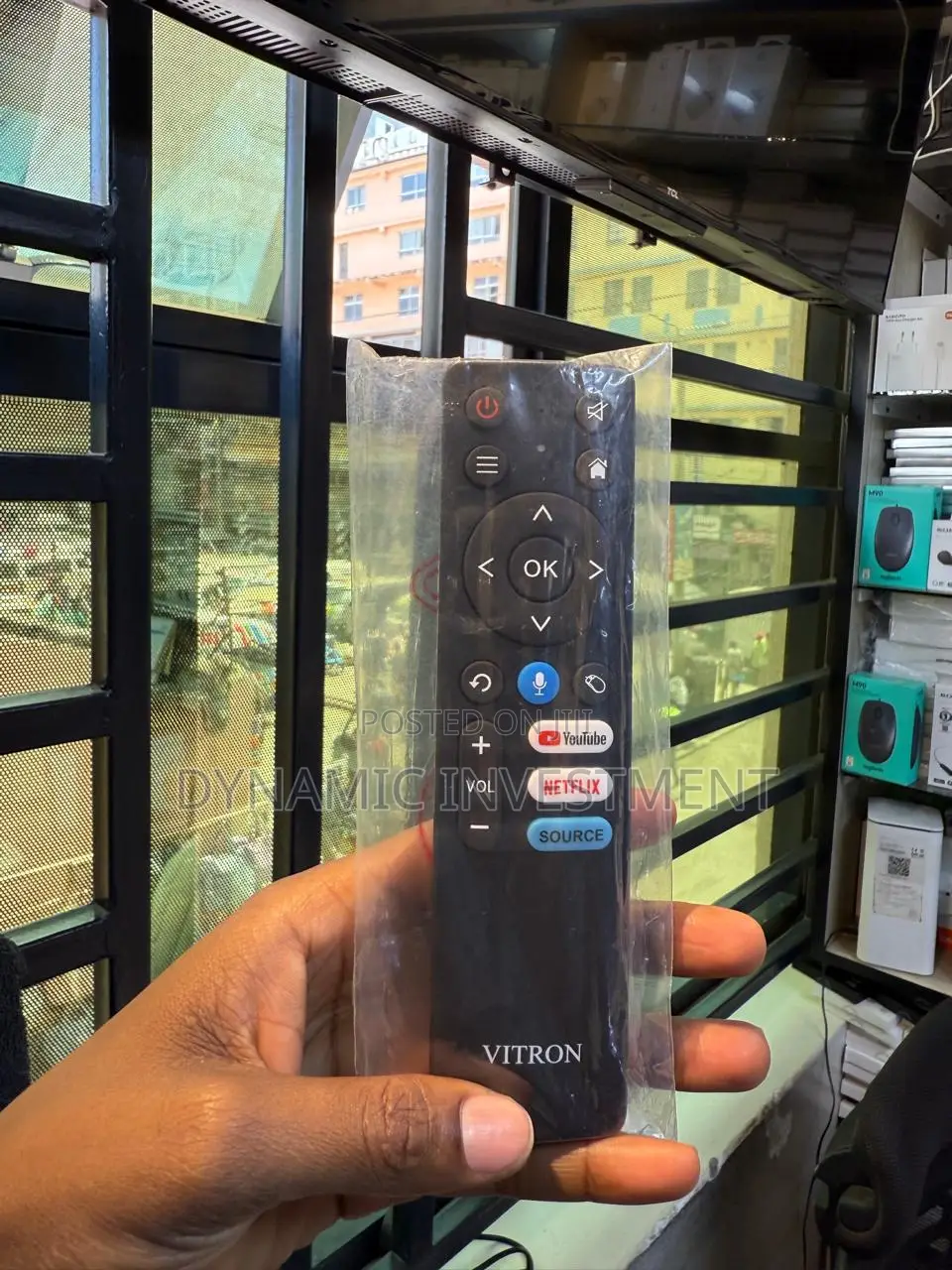 Replacement Remote Control for Vitron Smart/Android Tv Source Button