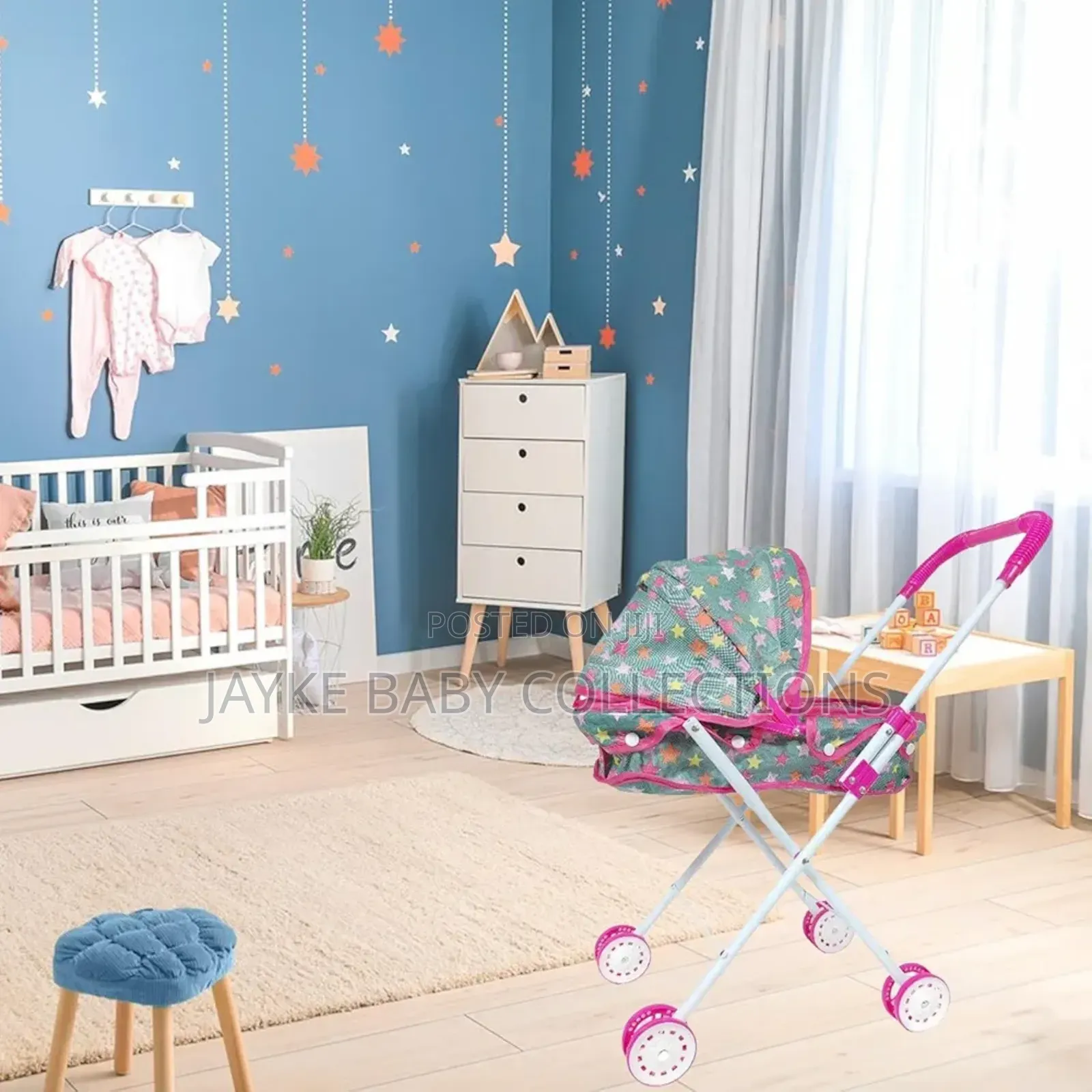  Folding Doll Stroller Educational Toy for Kids