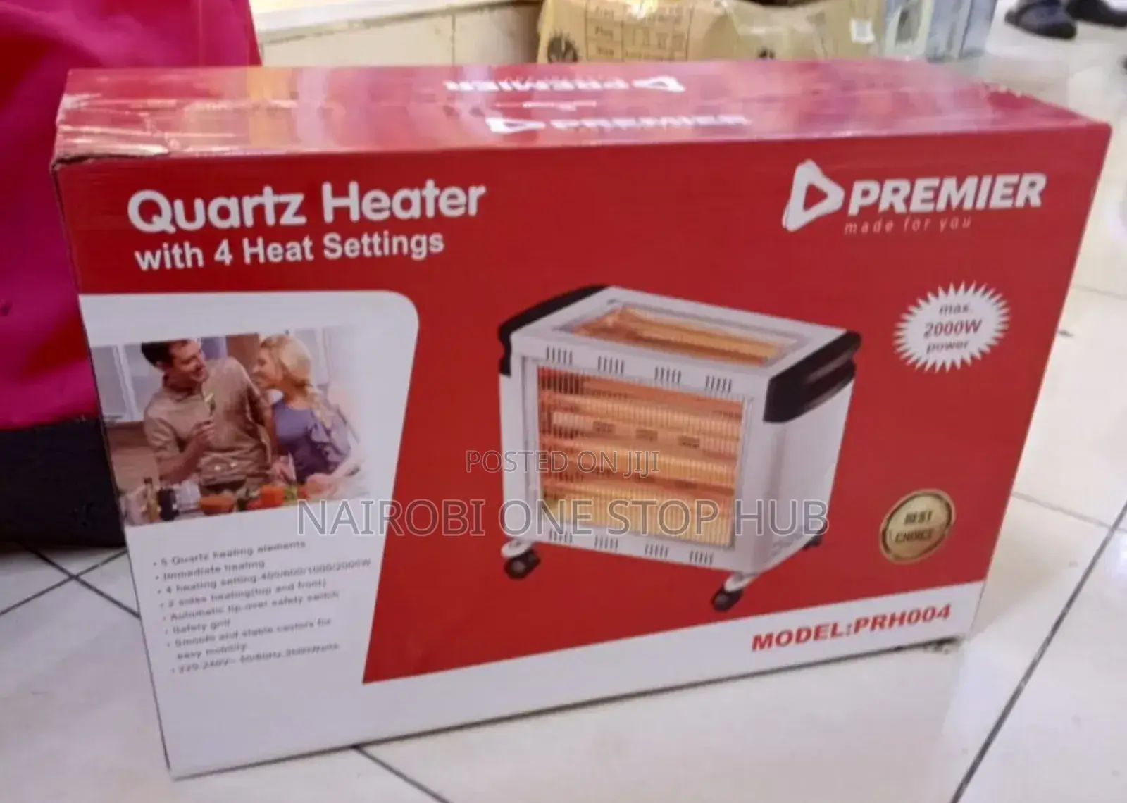 Premier 2000watts Quartz Heater