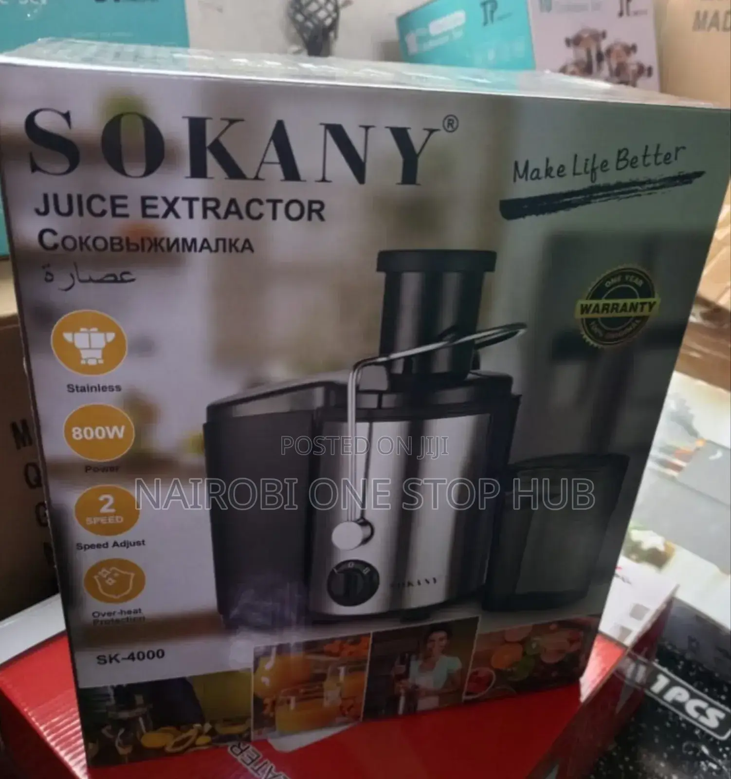 Sokany Sk4000 Stainless Juice Extractor