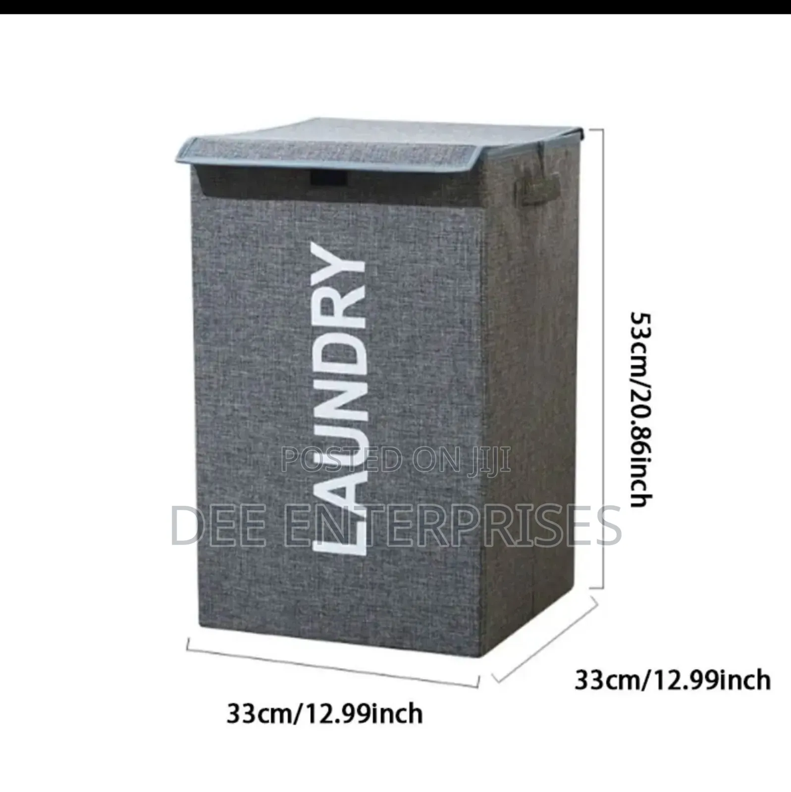 Large Capacity Foldable Laundry Basket With Lid and Handles