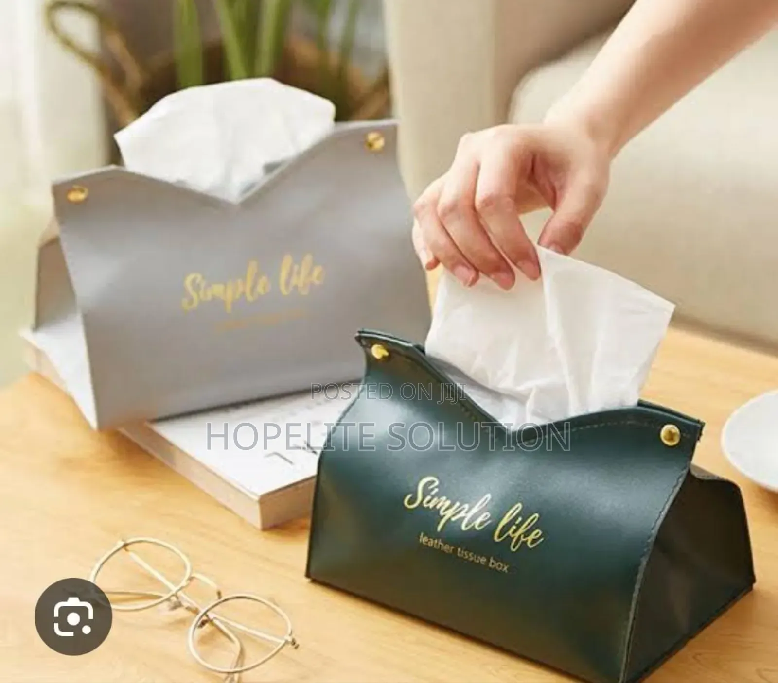 Simple Life Leather Serviette Holder